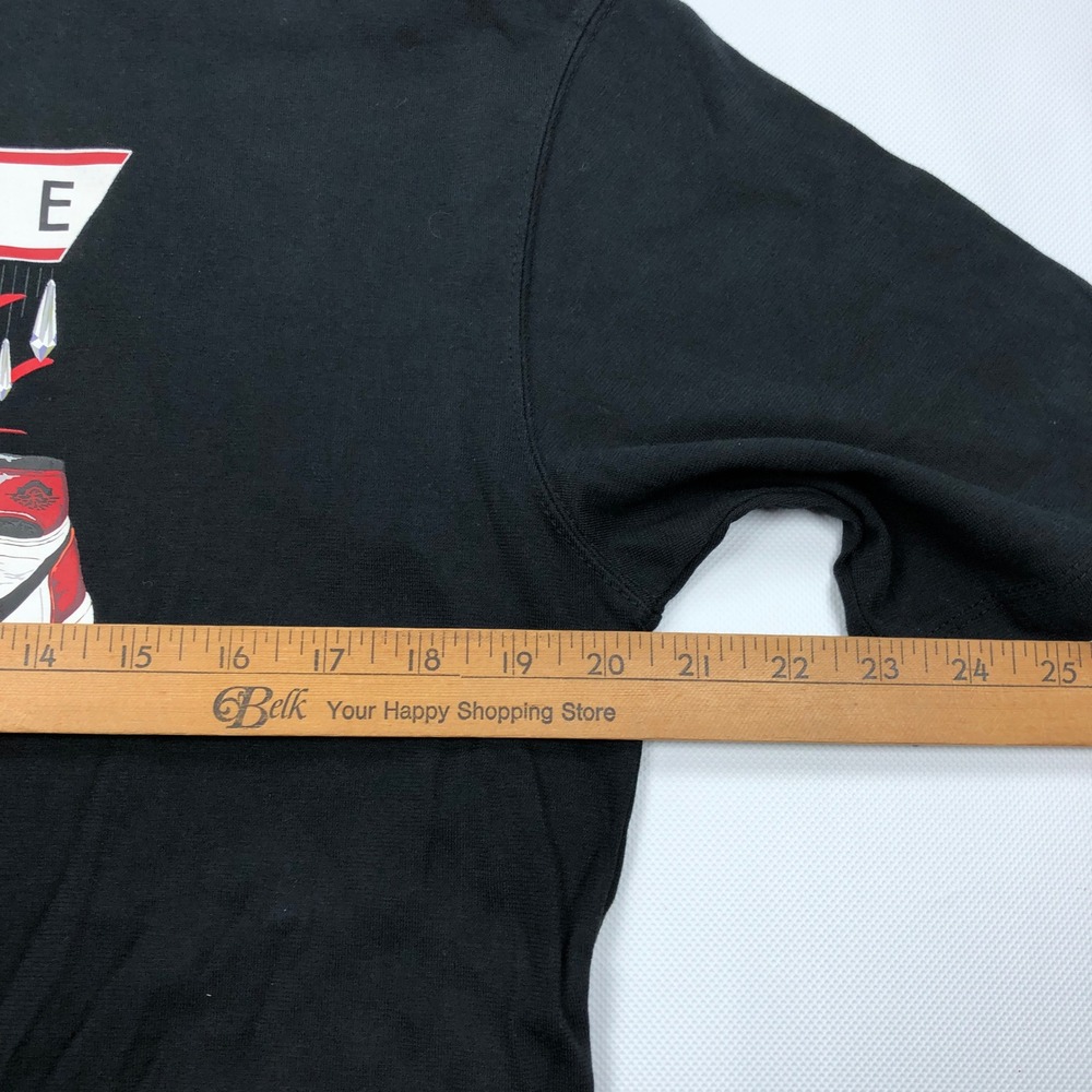 Nike Jordan Flight Oversized T-Shirt Womens Small Black Graphic Sneaker Tee - Picture 5 of 9